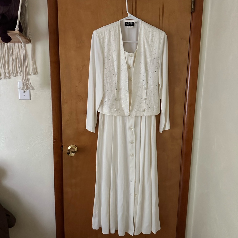 Wild Rose Ivory Two-Piece Dress Set